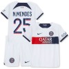 Maglia ufficiale Paris Saint Germain N.Mendes 25 Trasferta 2023-24 per Bambino